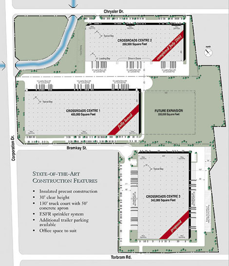 Crossroads Business Park Plan, Mississauga, Ontario, Canada